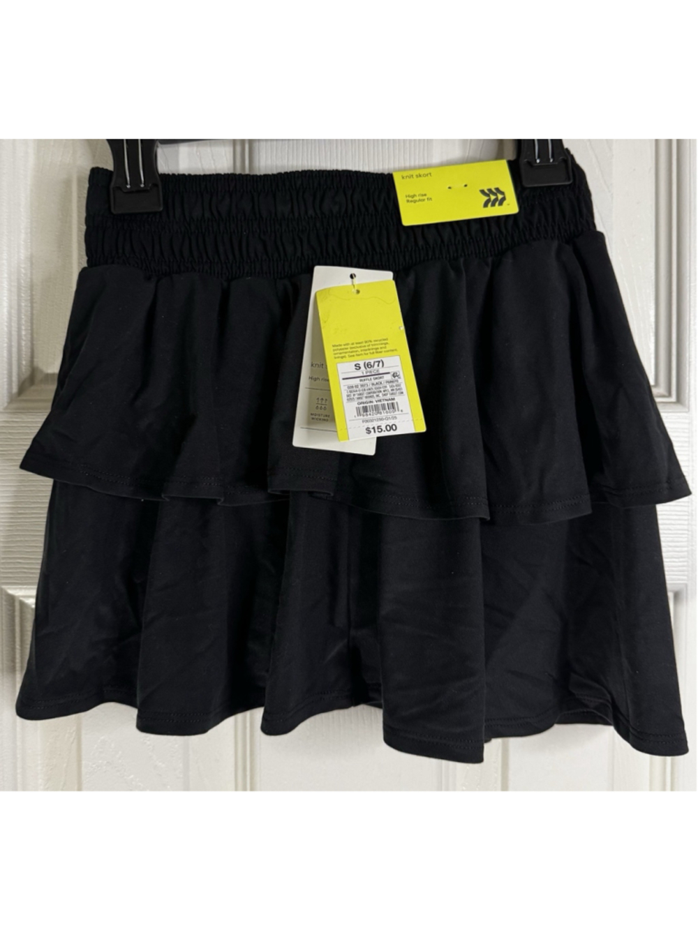 Small 6/7 High Rise Knit Ruffle Skort - Picture 2 of 4